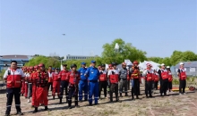 “党建红”引领“救援红”实战练兵庆“七一”